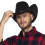 Cowboy hat - BOLAND - Black - Lined - One size 3