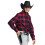 Cowboy hat - BOLAND - Black - Lined - One size 6