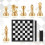 Chess Set - HOMNOBLE - Deluxe Chess Set - Foldable - Portable - ABS Plastic 4