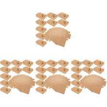 100Pièces Boîtes Alimentaire Papier Kraft Khaki Polyvalentes