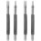 2Ensembles Outil Pointeau Double Tête Acier Carbone Argent Polyvalent 1