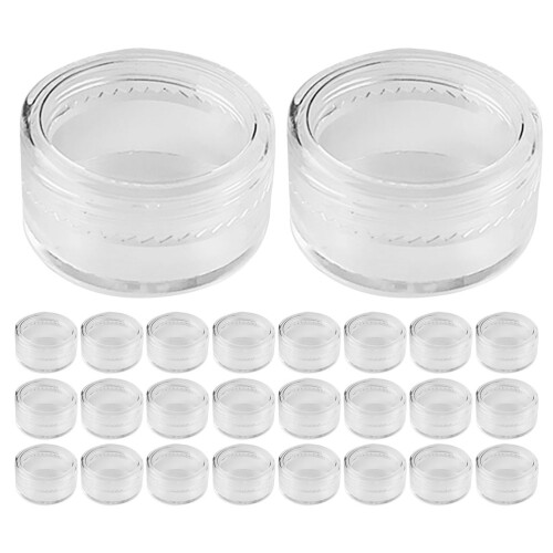 100Pièces Bocaux Miniatures Transparents Ps Pour Et Crème