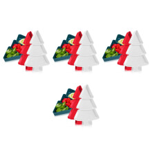 12Pcs Christmas Tree Platter Divided Serving Tray Assorted