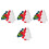 12Pcs Christmas Tree Platter Divided Serving Tray Assorted 1