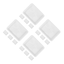 16Pcs White Plastic Laboratory Trays Acid Alkali Resistant Leakproof