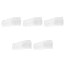 50Pcs Clear Star Design Plastic Wax Melts Clamshell Mold Storage Boxes
