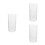 3Pcs Clear Plastic Flower Vase Minimalist Modern Hydroponic Home Decor 1