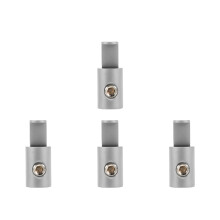 4Pcs Heat Shrink Tubing Amp Input Reducers Silver for Automotive Audio