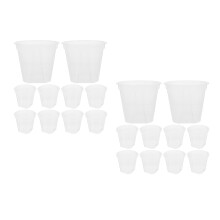 2Pcs Clear Orchid Plant Containers PP Material with Efficient Drainage
