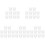 50Pcs Plastic White Indoor Outdoor Flowerpots Smooth Surface 1