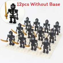 (Black)Skeleton Army Figures With Assembly Blocks For Kids And Collectors In Fun