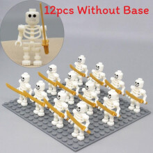 (White)Skeleton Army Figures With Assembly Blocks For Kids And Collectors In Fun