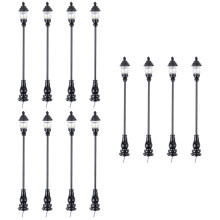 12Pièces Lampadaire Décoratif Noir En ABS Durable Pour Maquette