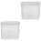2Pièces Rangement Pain Transparent, Boîte Robuste Pour 1