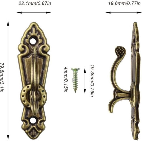 Curtain Tiebacks - Retro - 4 Pcs - Zinc Alloy - Decorative - Versatile 1