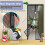 Mosquito Net Door - GENERIC - 120x220cm - Magnetic - Automatic Closing - Black 3