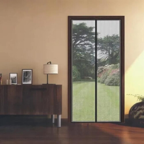 Automatically Closing Insect Screen for Doors and Windows, 120 x 220 cm - Black 1