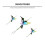 Wind Chime - Painted Bird Metal Pendant 4