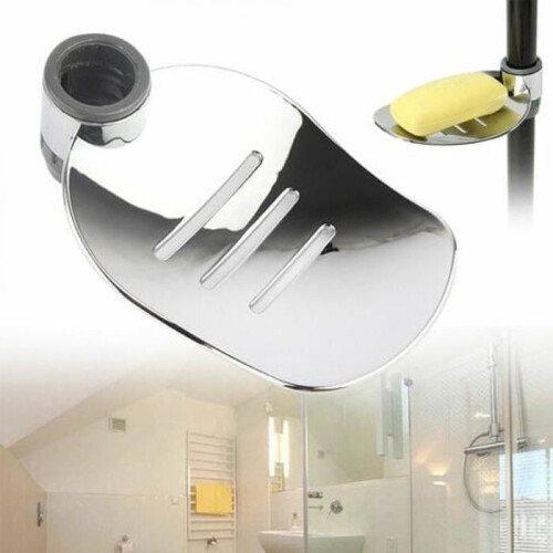 Soap dish - KZQ - Adjustable - Chrome - ABS plastic - Leaf design 1