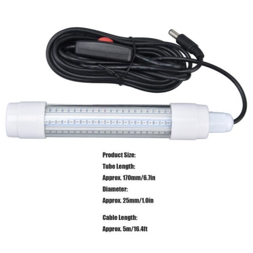 Φως ψαρέματος LED GOTOTOP, 126 LED, IP68 αδιάβροχο, υποβρύχιο φως νυχτερινού ψαρέματος, 1000lm 2