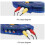 3-Port Input 1 Output Video Audio AV RCA Switch 3