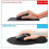 Mouse pad - Εργονομικό - Silica gel - Μαύρο - Αντιολισθητικό - 25,5 x 23 cm 4