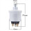 Oliedruksensor met drie koppen 1/8NPT 0 tot 10 bar, generatoronderdeel Stai 4
