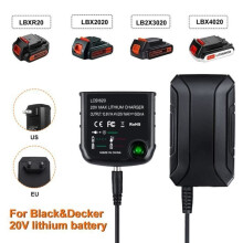 Φορτιστής μπαταρίας ιόντων λιθίου BLACK & DECKER LCS1620 14V 18V 20 Volt LBXR20 LBXR20-OPE LB20 LBX20 LBX4020 LB2X4020