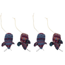 4Pièces Chat Souris En Peluche Tissu Assorti Interactifs