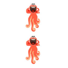 2Pièces Marque-Pages Rigolos 3D Rouge PVC Pratique Et