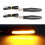 Φλας Μοτοσικλέτας Universal - 12 πορτοκαλί LED - 12V - Μαύρο 4