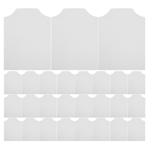 100Pcs White Shirt Insert Folding Forms for Anti-Crease Shirt Storage