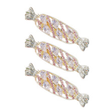 6Pièces Barrettes Candy Multicolores Pour Décor