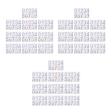 30Sets Durable Reflective Number Stickers Waterproof for Home Address
