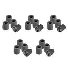20Pcs Non Slip Tpr Cane Replacement Tips Grey for Crutches and Walkers