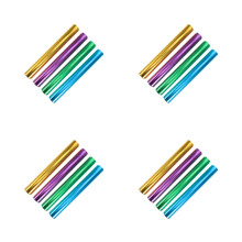 16Pcs Assorted Color Aluminum Race Sticks Lightweight Track Relay Rod