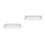2Pcs Beige Rectangular Plastic Plant Saucer Tray for Indoor Window Use 1