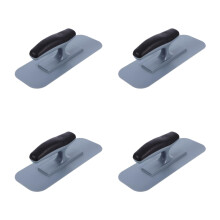4Pcs Grey Ergonomic Plastic Finishing Trowels for Home Plastering Use