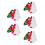 15Pcs Christmas Tree Platter Ps Candy Nut Serving Container for Home 1