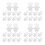 40Pcs Reusable Silicone Straw Lids Heart Shape Transparent Covers 1