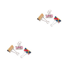 48Pcs Multi-Color Binder Clips Firm Paper Clips for Office and School