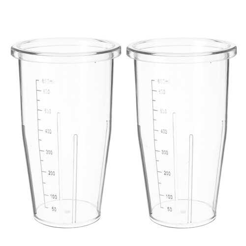 Hand Blender Cup Replacement Transparent For Mixing 2pcs