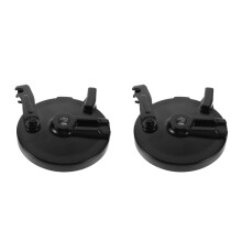 2Pcs Electric Motorcycle Rear Drum Brake Kit Iron Wear-Resistant Black