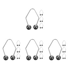 8Paren Dimple Maker Tool Metaal Voor Wangen Gezichts Exerciser Zwart