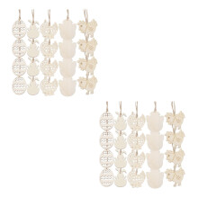 40St Lichtbruine Paashanger Set Voor Kinderknutsel En Decoratie