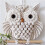 Wall hanging - Owl - Boho tapestry - 30x80cm - White home decor 2