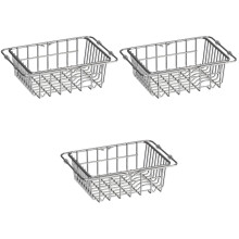 3Pièces Égouttoir Acier Argent Multifonction