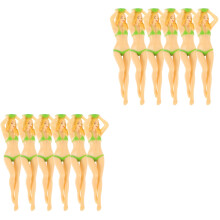 12Pièces Tees Golf Assortis Forme Femme Pour Golf