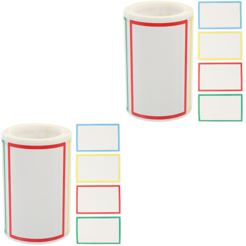 2Rouleaux Stickers Marqueurs Multi-Usages Couleurs Vives Dommage 1