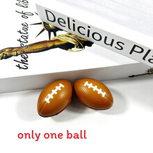 (Rugby )Full Print Solid Core Rugby Stress Ball Toy For Adult Relief And Sensory Play